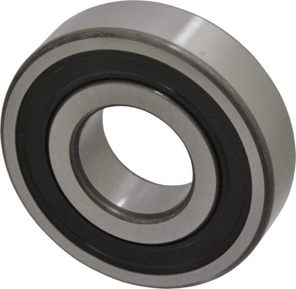 SKF - 30mm Bore Diam, 72mm OD, Double Seal Deep Groove Radial Ball Bearing - 19mm Wide, 1 Row, Round Bore, 16,000 Nm Static Capacity, 29,600 Nm Dynamic Capacity - Caliber Tooling