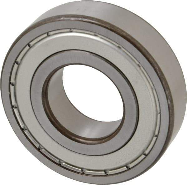 SKF - 35mm Bore Diam, 80mm OD, Double Shield Deep Groove Radial Ball Bearing - 21mm Wide, 1 Row, Round Bore, 19,000 Nm Static Capacity, 35,100 Nm Dynamic Capacity - Caliber Tooling