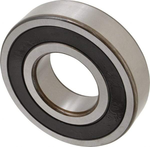 SKF - 50mm Bore Diam, 110mm OD, Double Seal Deep Groove Radial Ball Bearing - 27mm Wide, 1 Row, Round Bore, 38,000 Nm Static Capacity, 65,000 Nm Dynamic Capacity - Caliber Tooling