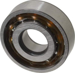 SKF - 12mm Bore Diam, 32mm OD, Open Angular Contact Radial Ball Bearing - 10mm Wide, 1 Row, Round Bore, 3,800 Lb Static Capacity, 7,610 Lb Dynamic Capacity - Caliber Tooling