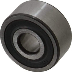 SKF - 10mm Bore Diam, 30mm OD, Double Seal Angular Contact Radial Ball Bearing - 14mm Wide, 2 Rows, Round Bore, 4,300 Lb Static Capacity, 7,610 Lb Dynamic Capacity - Caliber Tooling