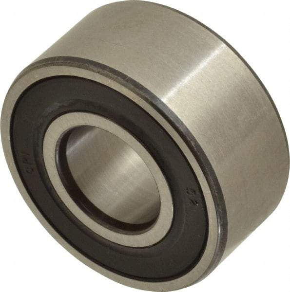 SKF - 15mm Bore Diam, 35mm OD, Double Seal Angular Contact Radial Ball Bearing - 15.9mm Wide, 2 Rows, Round Bore, 6,700 Lb Static Capacity, 11,200 Lb Dynamic Capacity - Caliber Tooling