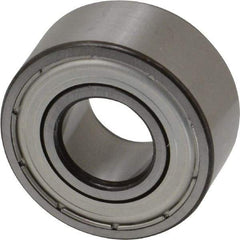 SKF - 15mm Bore Diam, 35mm OD, Double Shield Angular Contact Radial Ball Bearing - 15.9mm Wide, 2 Rows, Round Bore, 6,700 Lb Static Capacity, 11,200 Lb Dynamic Capacity - Caliber Tooling