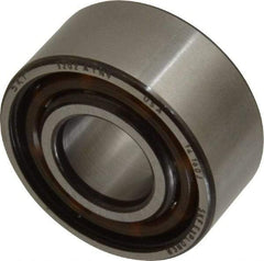 SKF - 15mm Bore Diam, 35mm OD, Open Angular Contact Radial Ball Bearing - 15.9mm Wide, 2 Rows, Round Bore, 6,700 Lb Static Capacity, 11,200 Lb Dynamic Capacity - Caliber Tooling