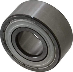 SKF - 17mm Bore Diam, 40mm OD, Double Shield Angular Contact Radial Ball Bearing - 17.5mm Wide, 2 Rows, Round Bore, 8,800 Lb Static Capacity, 14,300 Lb Dynamic Capacity - Caliber Tooling