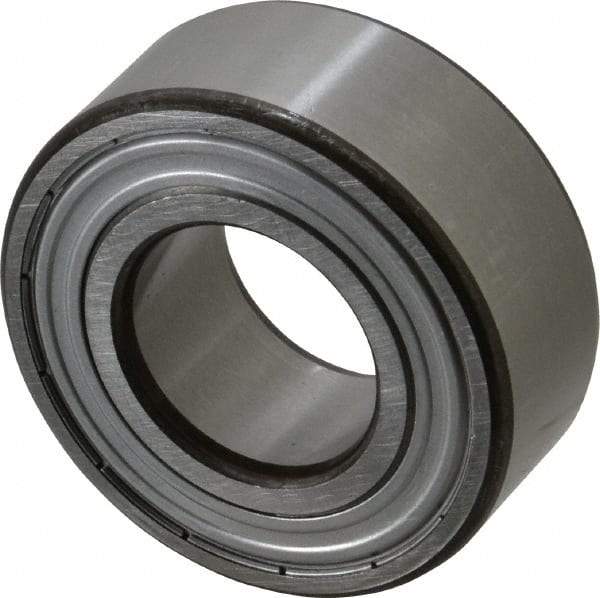 SKF - 25mm Bore Diam, 52mm OD, Double Shield Angular Contact Radial Ball Bearing - 20.6mm Wide, 2 Rows, Round Bore, 14,300 Lb Static Capacity, 20,800 Lb Dynamic Capacity - Caliber Tooling