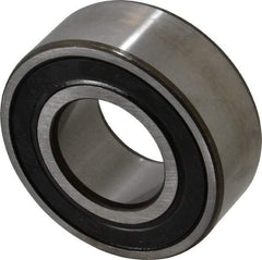 SKF - 35mm Bore Diam, 72mm OD, Double Seal Angular Contact Radial Ball Bearing - 27mm Wide, 2 Rows, Round Bore, 27,500 Lb Static Capacity, 37,700 Lb Dynamic Capacity - Caliber Tooling