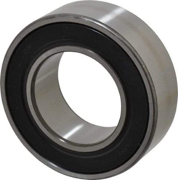 SKF - 50mm Bore Diam, 90mm OD, Double Seal Angular Contact Radial Ball Bearing - 30.2mm Wide, 2 Rows, Round Bore, 39,000 Lb Static Capacity, 48,800 Lb Dynamic Capacity - Caliber Tooling