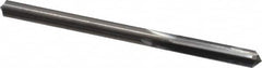 Hertel - 0.186" Solid Carbide 4 Flute Chucking Reamer - Straight Flute, 0.186" Straight Shank, 7/8" Flute Length, 2-3/4" OAL - Caliber Tooling