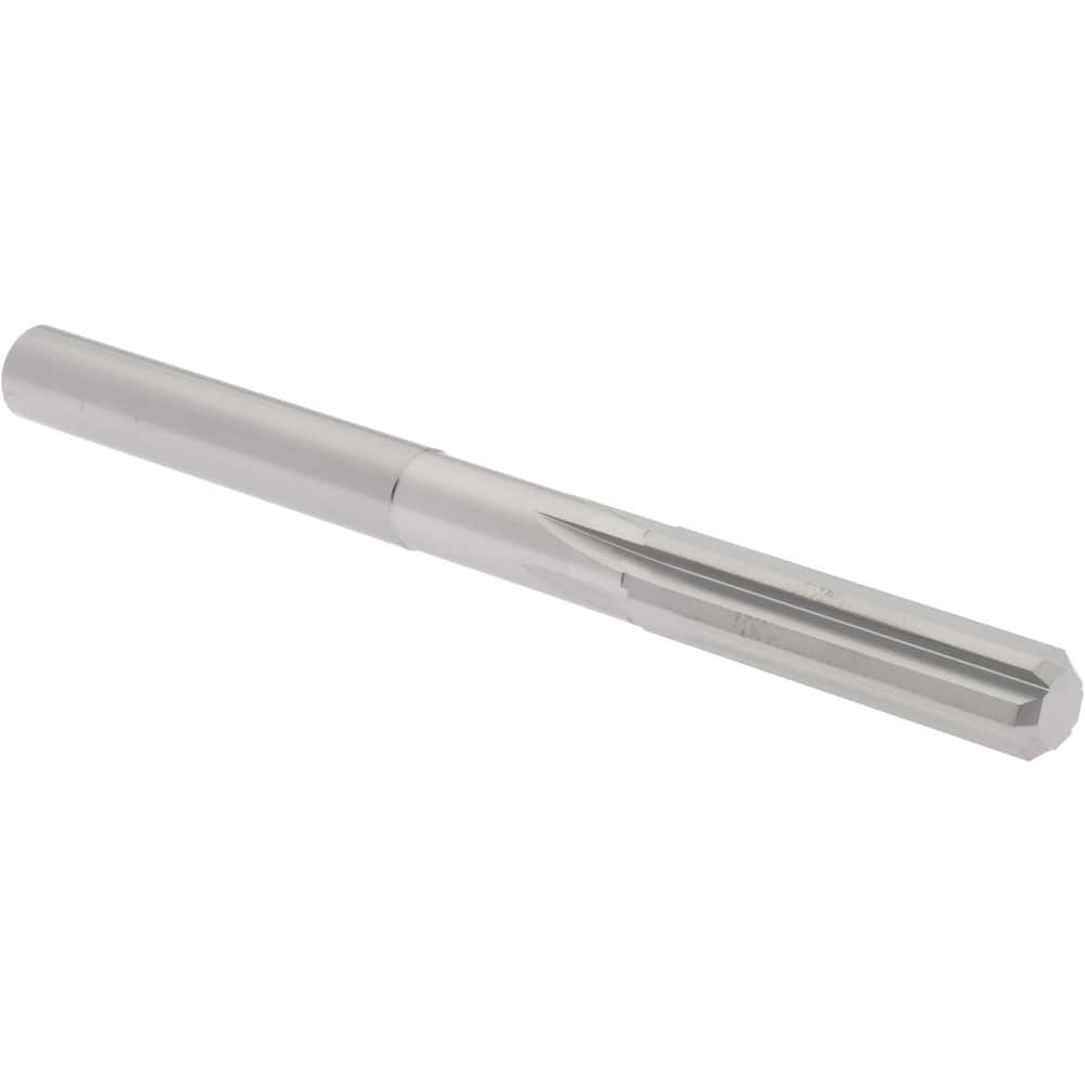 Chucking Reamer: 0.264″ Dia, 3-1/4″ OAL, 1-1/8″ Flute Length, Straight Shank, Solid Carbide 6 Flute, RH