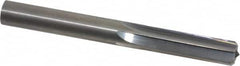 Hertel - 3/8" Solid Carbide 6 Flute Chucking Reamer - Straight Flute, 3/8" Straight Shank, 1-1/4" Flute Length, 3-1/2" OAL - Caliber Tooling