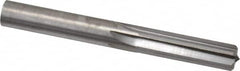 Hertel - 0.395" Solid Carbide 6 Flute Chucking Reamer - Straight Flute, 0.395" Straight Shank, 1-1/4" Flute Length, 3-1/2" OAL - Caliber Tooling