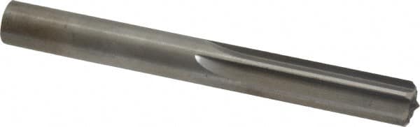 Hertel - 0.439" Solid Carbide 6 Flute Chucking Reamer - Straight Flute, 0.439" Straight Shank, 1-3/8" Flute Length, 4" OAL - Caliber Tooling