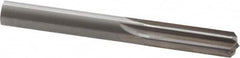 Hertel - 0.442" Solid Carbide 6 Flute Chucking Reamer - Straight Flute, 0.442" Straight Shank, 1-3/8" Flute Length, 4" OAL - Caliber Tooling