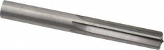 Hertel - 0.452" Solid Carbide 6 Flute Chucking Reamer - Straight Flute, 0.452" Straight Shank, 1-3/8" Flute Length, 4" OAL - Caliber Tooling