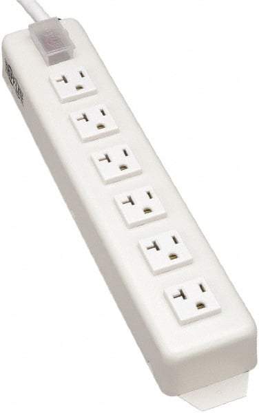 Tripp-Lite - 6 Outlets, 120 VAC15 Amps, 15' Cord, Power Outlet Strip - Keyhole, Tab Mount, 5-15/20R NEMA Configuration, 13-3/4" Strip - Caliber Tooling