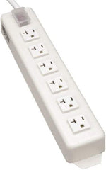 Tripp-Lite - 6 Outlets, 120 VAC15 Amps, 15' Cord, Power Outlet Strip - Keyhole, Tab Mount, 5-15/20R NEMA Configuration, 13-3/4" Strip - Caliber Tooling