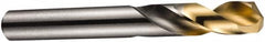 DORMER - 1.1mm 135° Spiral Flute High Speed Steel Screw Machine Drill Bit - Bright Finish, Right Hand Cut, 7mm Flute Length, 28mm OAL, Split Point, Straight Shank - Caliber Tooling