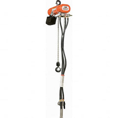 CM - 600 Lb Load Limit, 10' Max Height Air Chain Hoist - Caliber Tooling