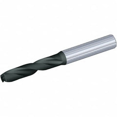 Screw Machine Length Drill Bit: 0.3819″ Dia, 140 °, Solid Carbide Multilayer TiAlN Finish, Right Hand Cut, Spiral Flute, Straight-Cylindrical Shank, Series B291-YPL