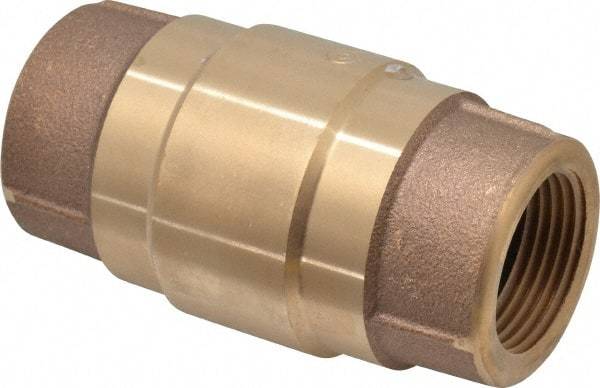 Strataflo - 1" Brass Check Valve - Inline, FNPT x FNPT, 200 WOG - Caliber Tooling