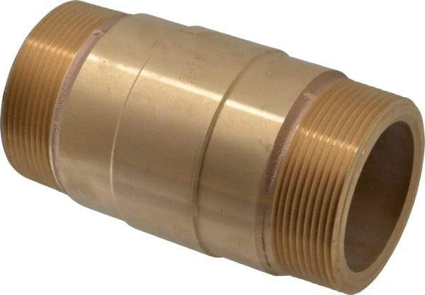 Strataflo - 3" Brass Check Valve - Inline, MNPT x MNPT, 200 WOG - Caliber Tooling