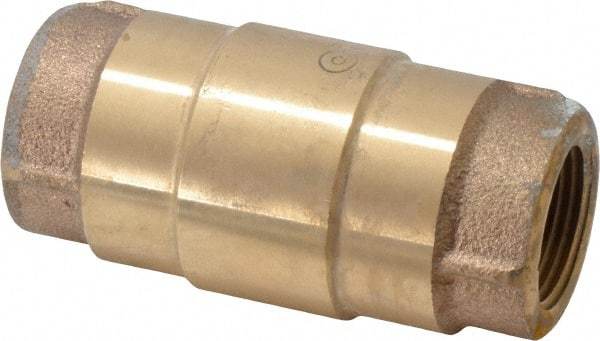 Strataflo - 3/4" Brass Check Valve - Inline, FNPT x FNPT, 400 WOG - Caliber Tooling