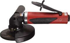 Sioux Tools - 4" Wheel Diam, 12,000 RPM, Pneumatic Angle & Disc Grinder - 3/8-24 Spindle, 35 CFM, Rear Exhaust - Caliber Tooling