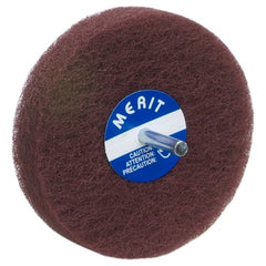 4″ × 1/2″ with 1/4″ Spindle Non-Woven Spindle - Mounted Disc Fine Grit Aluminum Oxide - Caliber Tooling