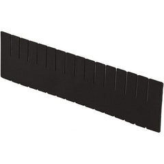 LEWISBins+ - 20-1/4" High, Black Bin Divider - Use with DC3120, Long Side Measures 11.3" Tall - Caliber Tooling