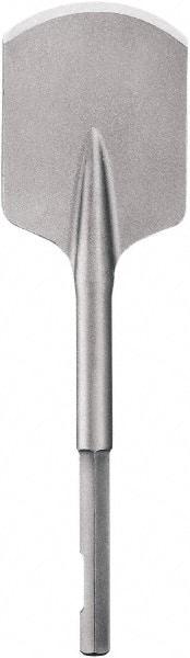 DeWALT - 4" Head Width, 4-1/2" OAL, 3/4" Shank Diam, Spade Chisel - Hex Drive, Hex Shank, Steel - Caliber Tooling