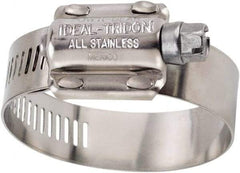 IDEAL TRIDON - SAE Size 175, 1 to 1-3/4" Diam, Stainless Steel High Torque Worm Drive Clamp - 5/8" Wide, Material Grade 304, Series 60 - Caliber Tooling