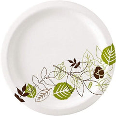 Dixie - Pathways Soak-Proof Shield Paper Plates, 8-1/2" - Green, Burgundy - Caliber Tooling