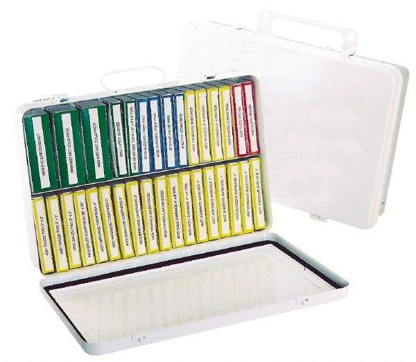 Medique - 31 & 36 Piece, 36 Person, Refill for Industrial First Aid Kit - 13-11/16" Wide x 2-3/4" Deep x 9-1/4" High, Plastic Case - Caliber Tooling