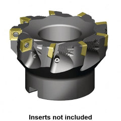 Kennametal - 100mm Cut Diam, 32mm Arbor Hole, 11mm Max Depth of Cut, 88.5° Indexable Chamfer & Angle Face Mill - 7 Inserts, SD_T1204PD_N__Z Insert, Right Hand Cut, 7 Flutes, Through Coolant, Series Z-Axis Mills - Caliber Tooling