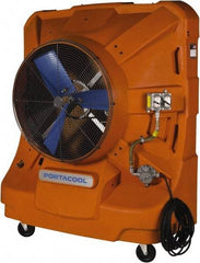 PortaCool - 36" Blade, 45 Gal Capacity, 1.5 hp, 12,500 CFM Evaporative Cooler - 14.8 Amp Rating, 120 Volts, Single Speed - Caliber Tooling