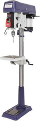 Palmgren - 15" Swing, Step Pulley Drill Press - 16 Speed, 1/2 hp, Single Phase - Caliber Tooling