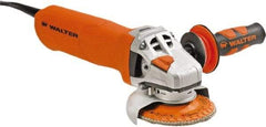 WALTER Surface Technologies - 4" Wheel Diam, 10,500 RPM, Corded Angle & Disc Grinder - 5/8-11 Spindle - Caliber Tooling