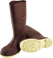 Tingley - Unisex Size 7 Medium Width Plain Knee Boot - Brown, PVC Upper, PVC Outsole, 15" High, Pull-On - Caliber Tooling