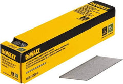 DeWALT - 15 Gauge 2" Long Finishing Nails for Power Nailers - Steel, Bright Finish, Smooth Shank, Angled Stick Collation, Round Head, Chisel Point - Caliber Tooling