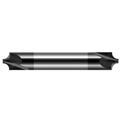 Corner Rounding End Mills - 0.1250″ (1/8″) Radius × 0.0600″ Pilot Diameter Carbide Corner Rounding End Mill DE, 2 Flutes, Amorphous Diamond Coated - Exact Industrial Supply