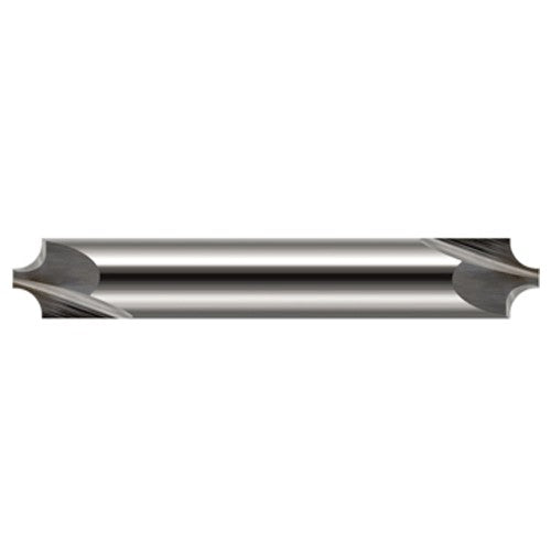 Corner Rounding End Mills - 0.0930″ (3/32″) Radius × 0.2480″ Pilot Diameter Carbide 5° Flare Corner Rounding End Mill DE, 4 Flutes - Exact Industrial Supply