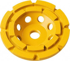 DeWALT - 5" Diam x 5/8" Hole x 1.1" Thick, I Hardness, Surface Grinding Wheel - Diamond, Type 11C9, Medium/Fine Grade - Caliber Tooling