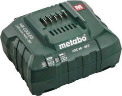 Metabo - 14.4/18/36 Volt, Lithium-Ion Power Tool Charger - 30 min to 1 hr to Charge, AC Wall Outlet Power Source - Caliber Tooling