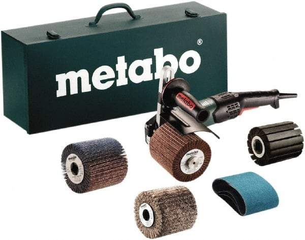 Metabo - 4 to 8" Pad Diam, 800 to 3,000 RPM, 0.25 hp, Handheld Electric Burnisher - 5/8-11" Spindle Thread, 14.5 Amps, 120 Volts - Caliber Tooling