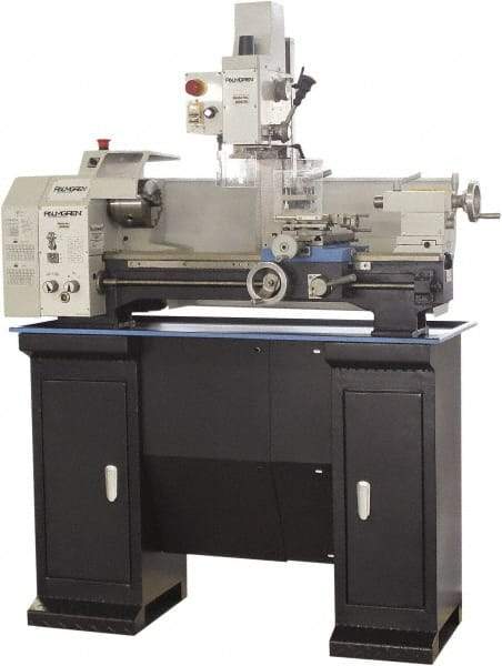 Palmgren - 9" Swing, 21-21/32" Between Centers, 115 Volt, Single Phase Bench Lathe - 3MT Taper, 1 hp, 125 to 2,000 RPM, 1" Bore Diam, 23" Deep x 33-1/2" High x 49" Long - Caliber Tooling