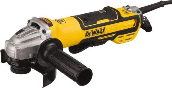 DeWALT - 4-1/2 & 5" Wheel Diam, 10,500 RPM, Corded Angle & Disc Grinder - 5/8-11 Spindle, 120 Volts, 13 Amps - Caliber Tooling