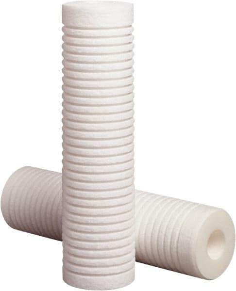 3M Purification - 2.6" OD, 50µ, Polypropylene Melt Blown-Thermal Bonded Cartridge Filter - 10" Long, Reduces High Capacity Sediments Filtration - Caliber Tooling