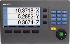 Acu-Rite - 2 Axis, 12" X-Axis Travel, 24" Y-Axis Travel, Grinding DRO System - 5µm Resolution, 5µm Accuracy, LCD Color Display - Caliber Tooling