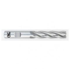 5/8 x 5/8 x 2-1/2 x 4-5/8 4 Fl HSS-CO Roughing Center Cutting End Mill -  Bright - Caliber Tooling